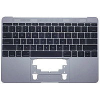 Genuine Top Case w/ Keyboard Space Gray (661-04882) A1534 2016 2017