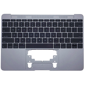 Genuine Top Case w/ Keyboard Space Gray (661-04882) A1534 2016 2017