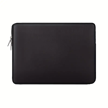 PU Leather Laptop Sleeve for 13-inch MacBook - Black