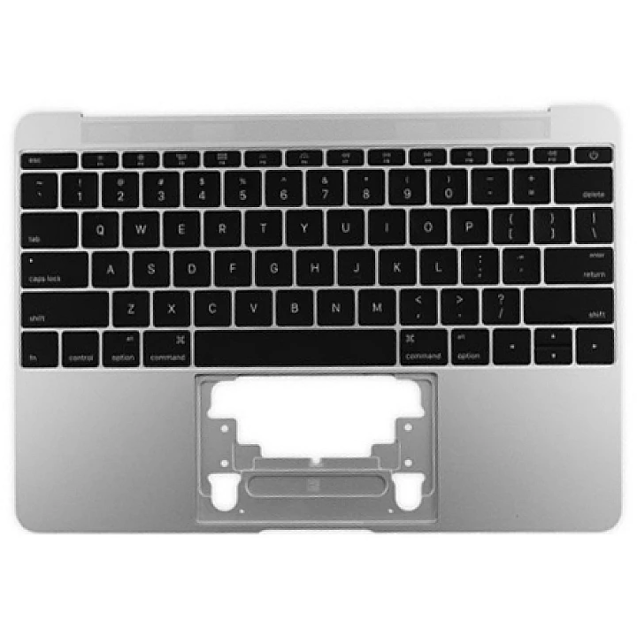 Genuine Top Case w/ Keyboard, Silver (661-04881) A1534 2016 2017
