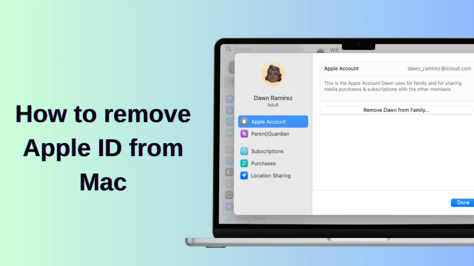 Cómo eliminar el ID de Apple de Mac