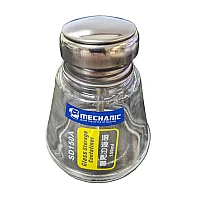 MECHANIC Glass Alcohol Bottle Corrosion Protection Antioxidant Storage Liquid Dispenser Bottles Press, 150 ml