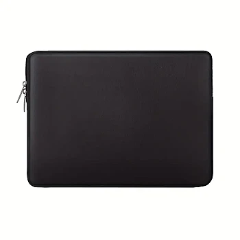 PU Leather Laptop Sleeve for 13-inch MacBook - Black