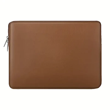 PU Leather Laptop Sleeve for 13-inch MacBook - Brown