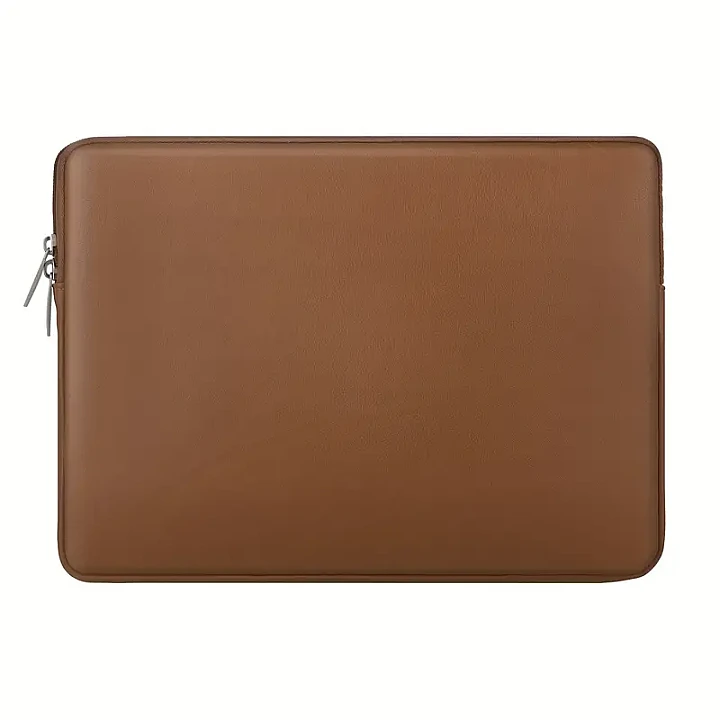 PU Leather Laptop Sleeve for 13-inch MacBook - Brown