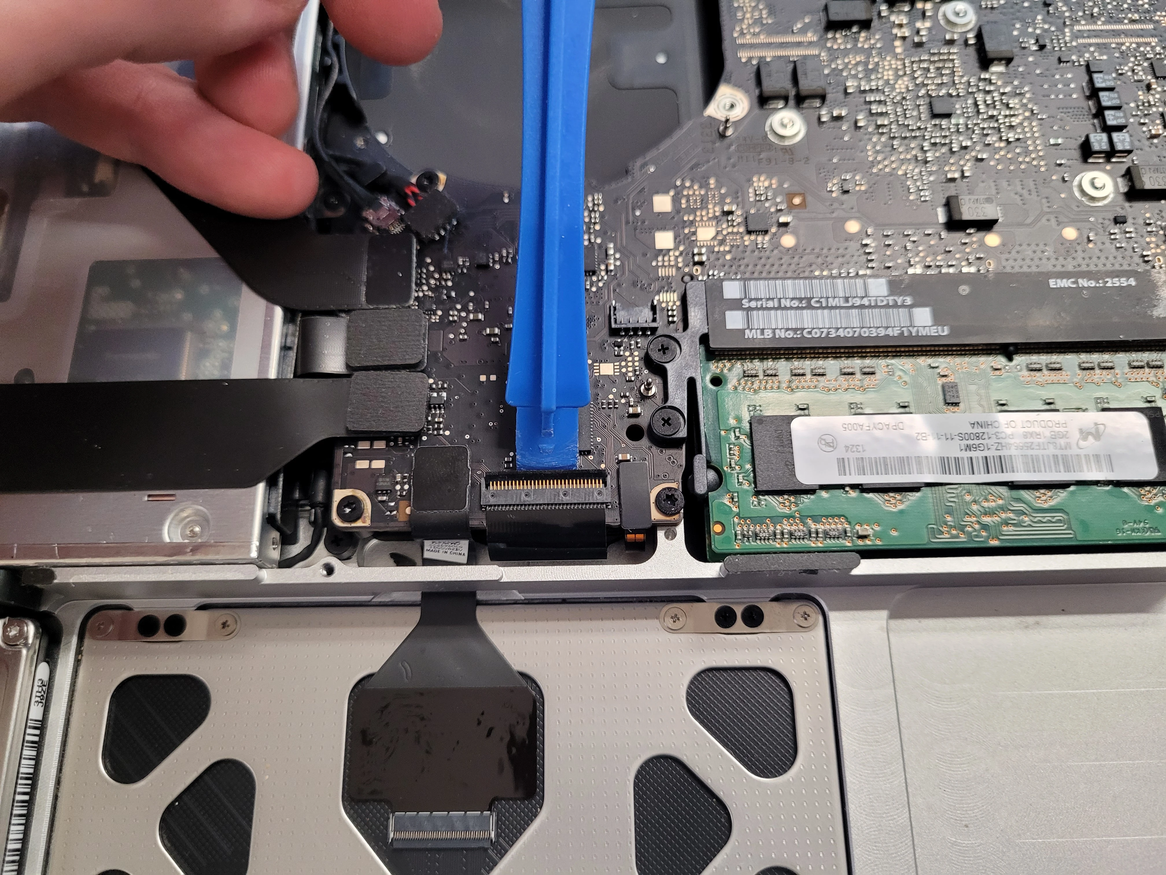 Step 9 - MacBook Pro Unibody model A1278 Logic Board replacement