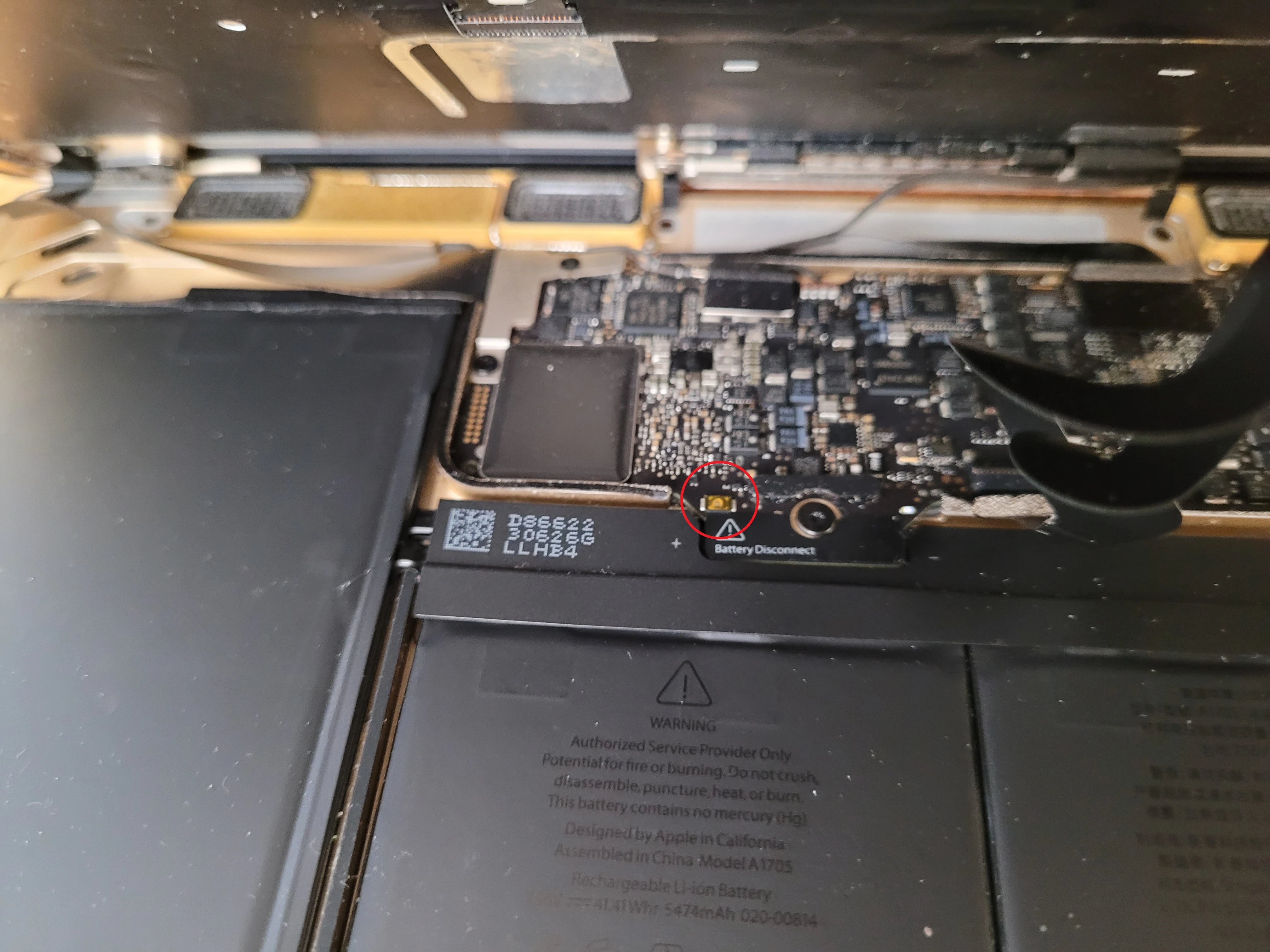 Step 5 - MacBook A1534 Keyboard (Upper Case) Replacement