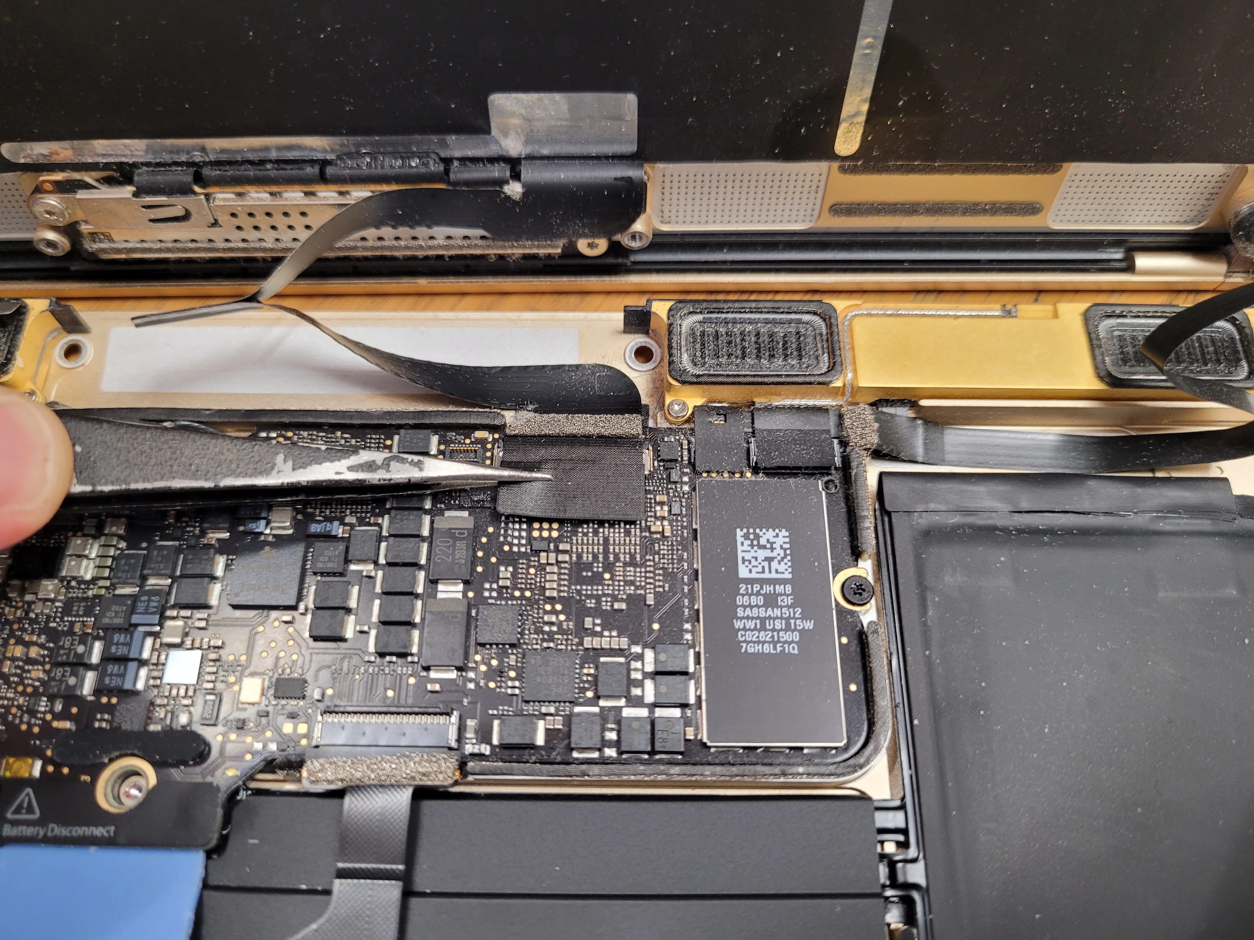 Step 13 - MacBook A1534 Keyboard (Upper Case) Replacement
