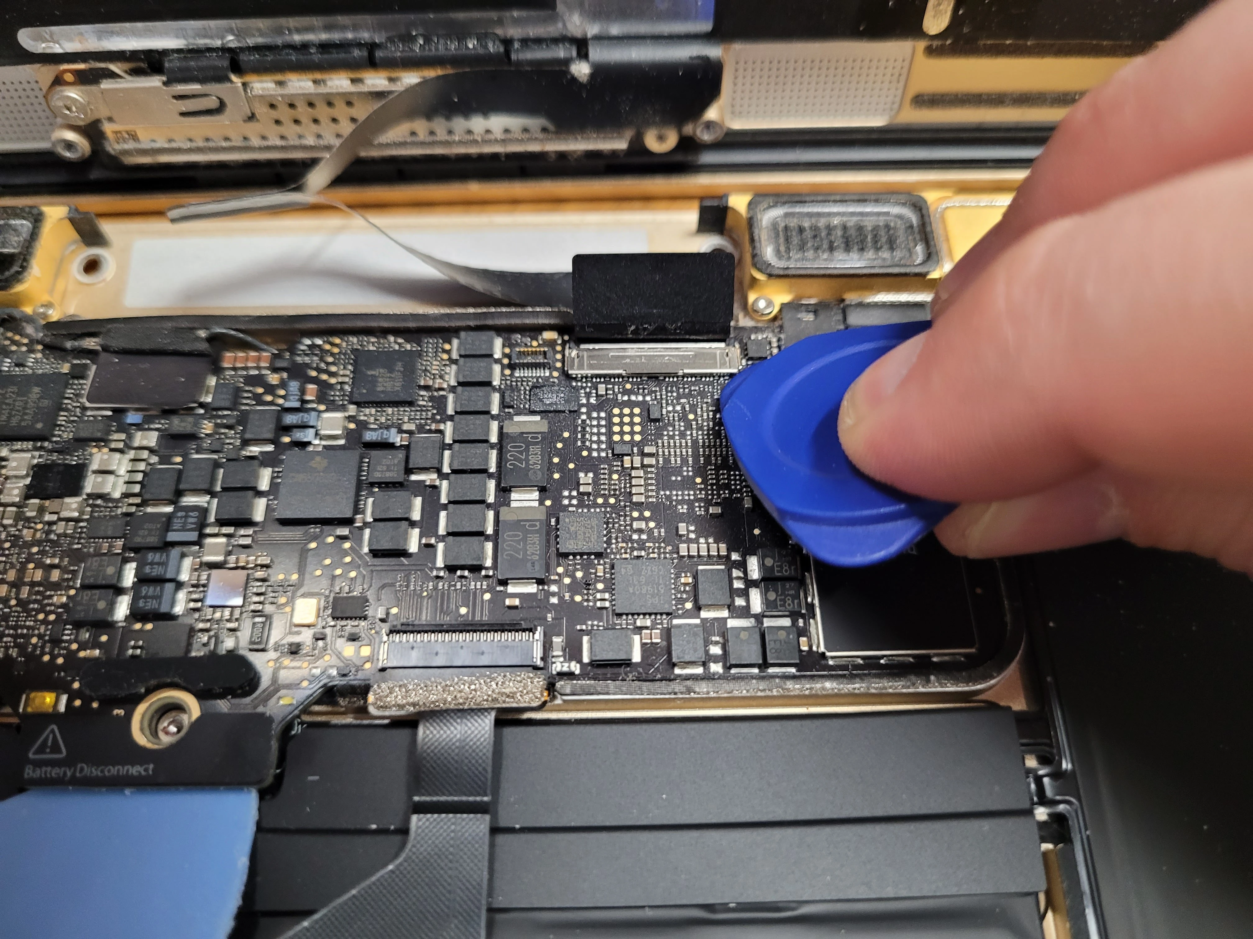 Step 14 - MacBook A1534 Keyboard (Upper Case) Replacement
