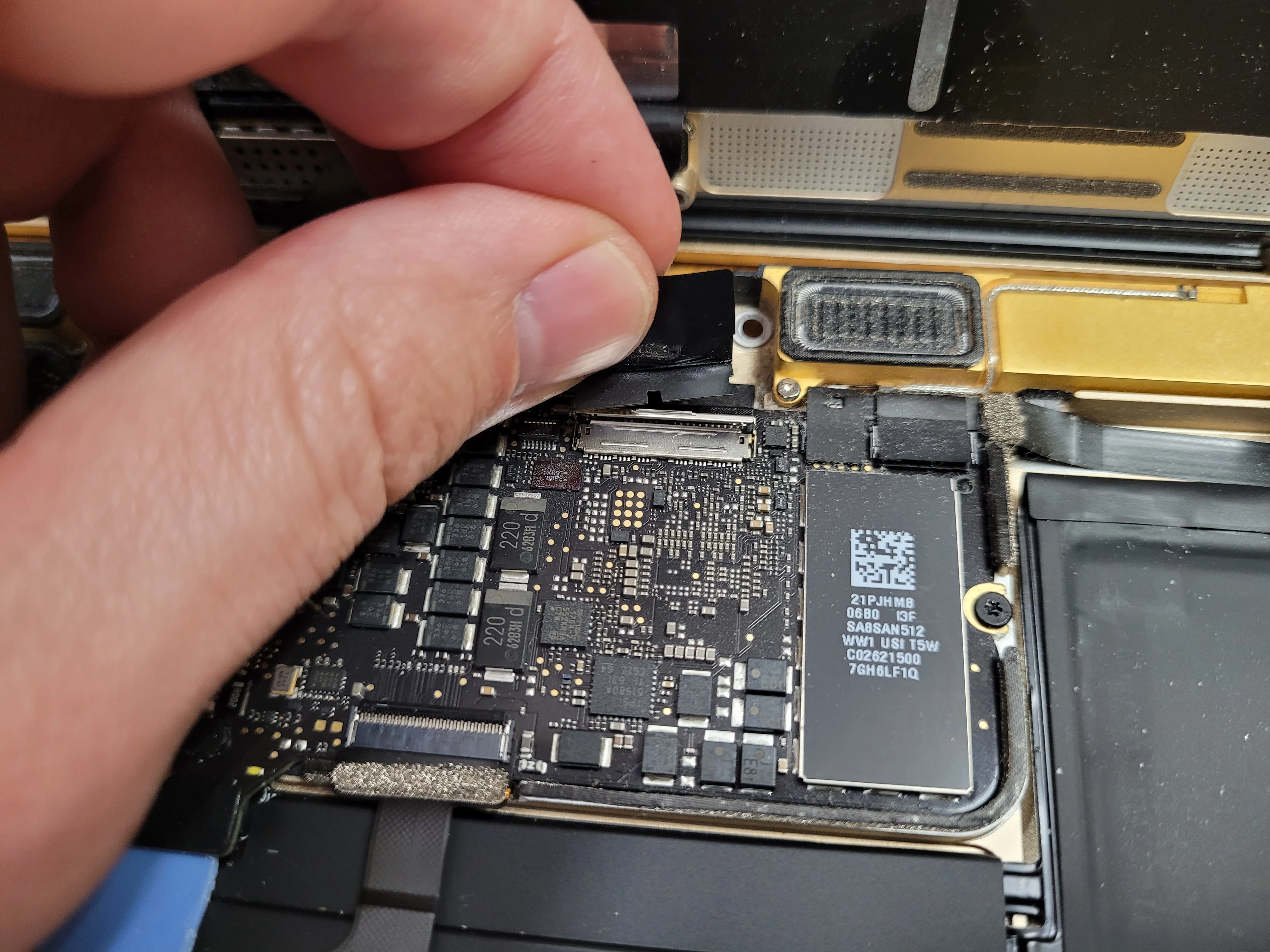 Step 16 - MacBook A1534 Keyboard (Upper Case) Replacement