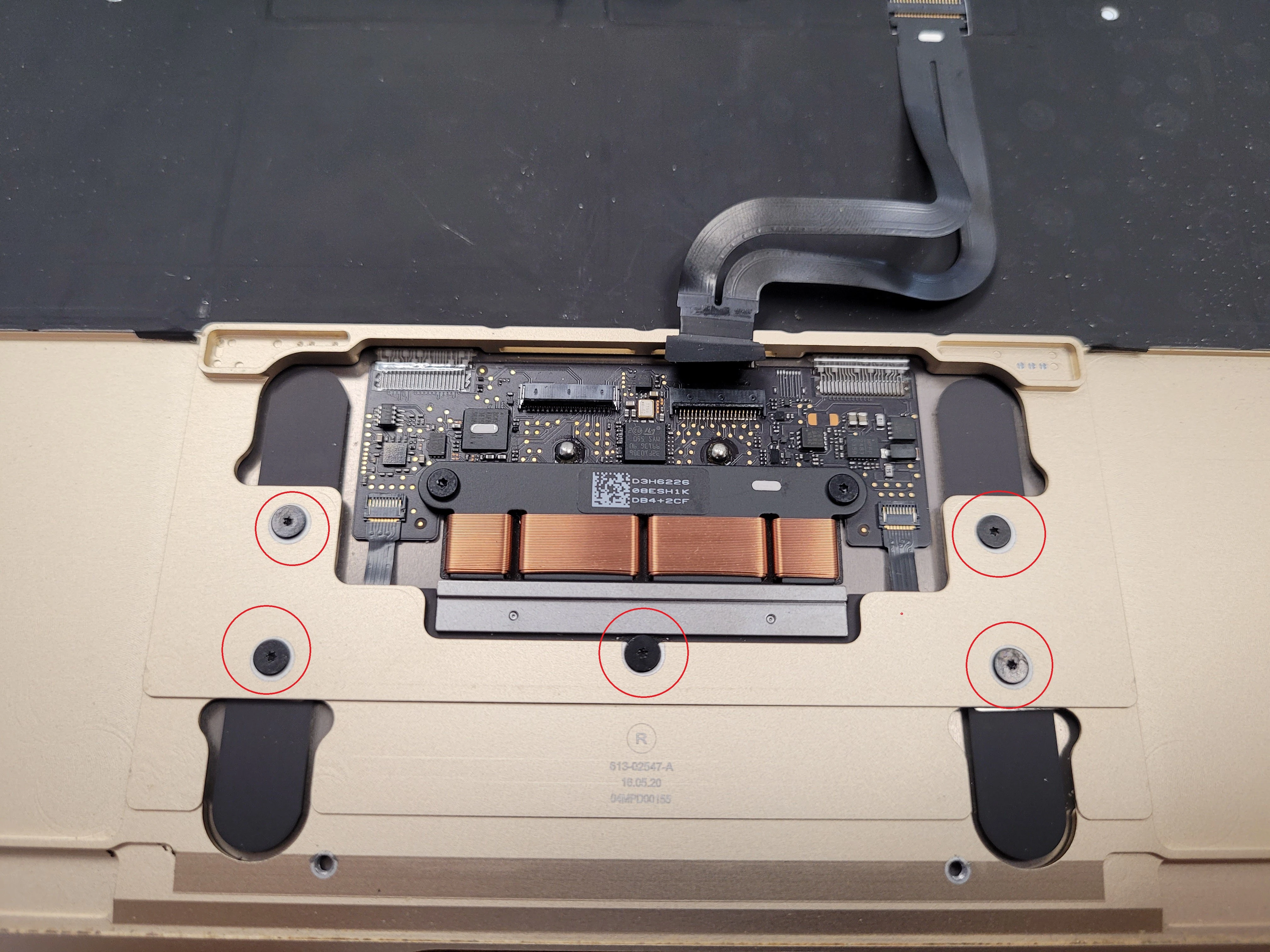 Step 29 - MacBook A1534 Keyboard (Upper Case) Replacement