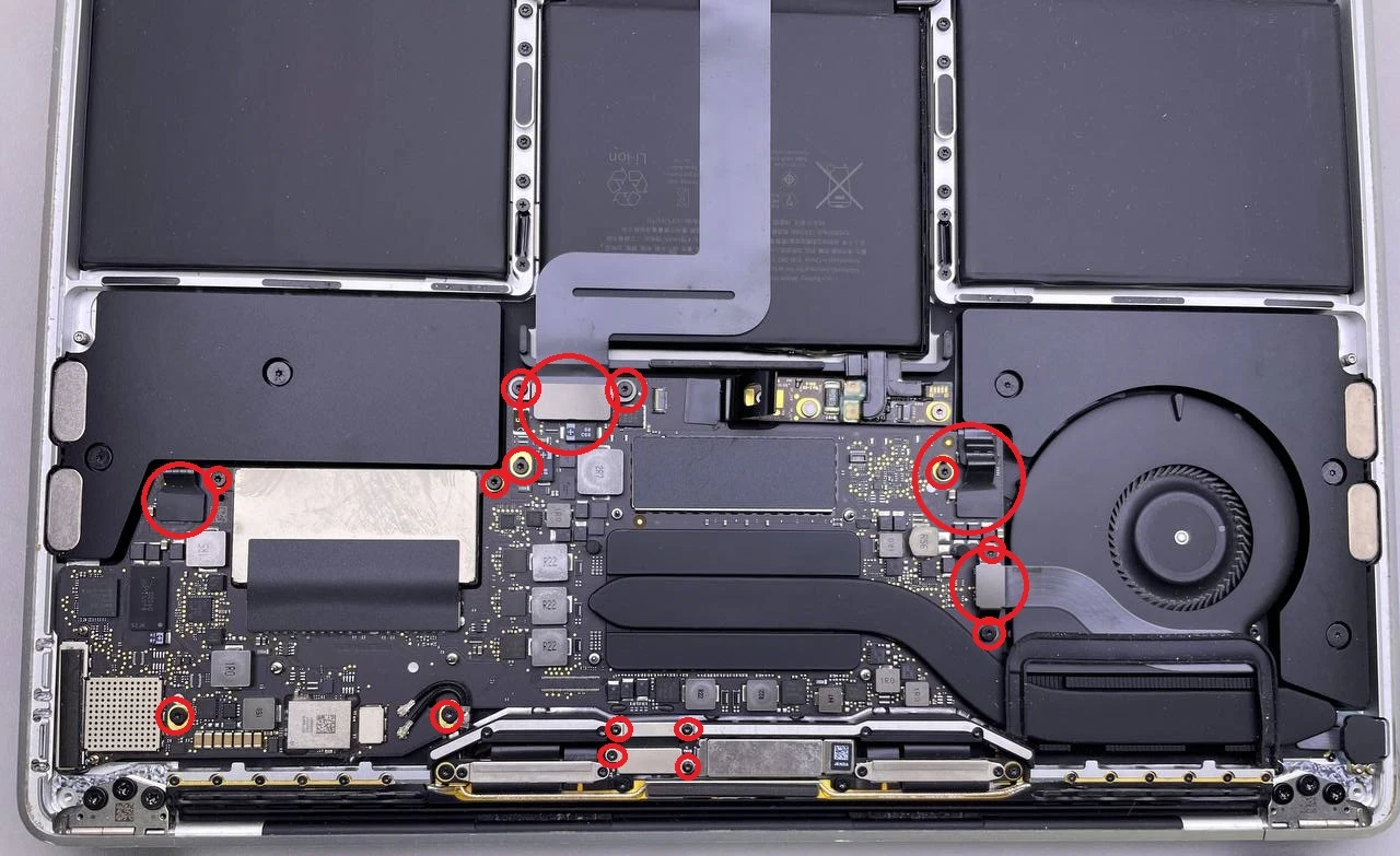 Step 7 - MacBook Pro A1708 Logic Board Replacement