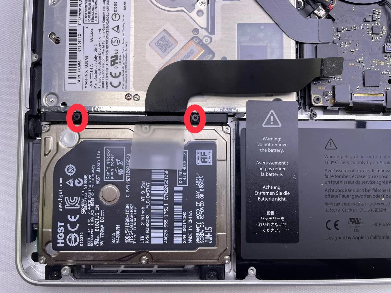 Step 7 - Easy-to-Use Guide to MacBook Pro Hard Drive Replacement