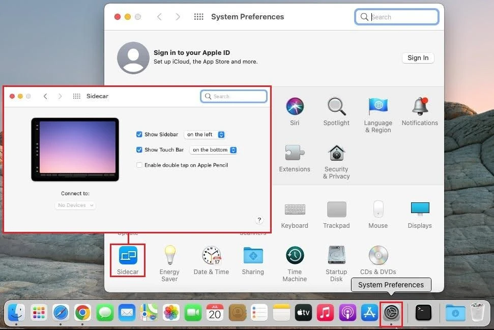 Step 1 - How to Use Sidecar on Mac