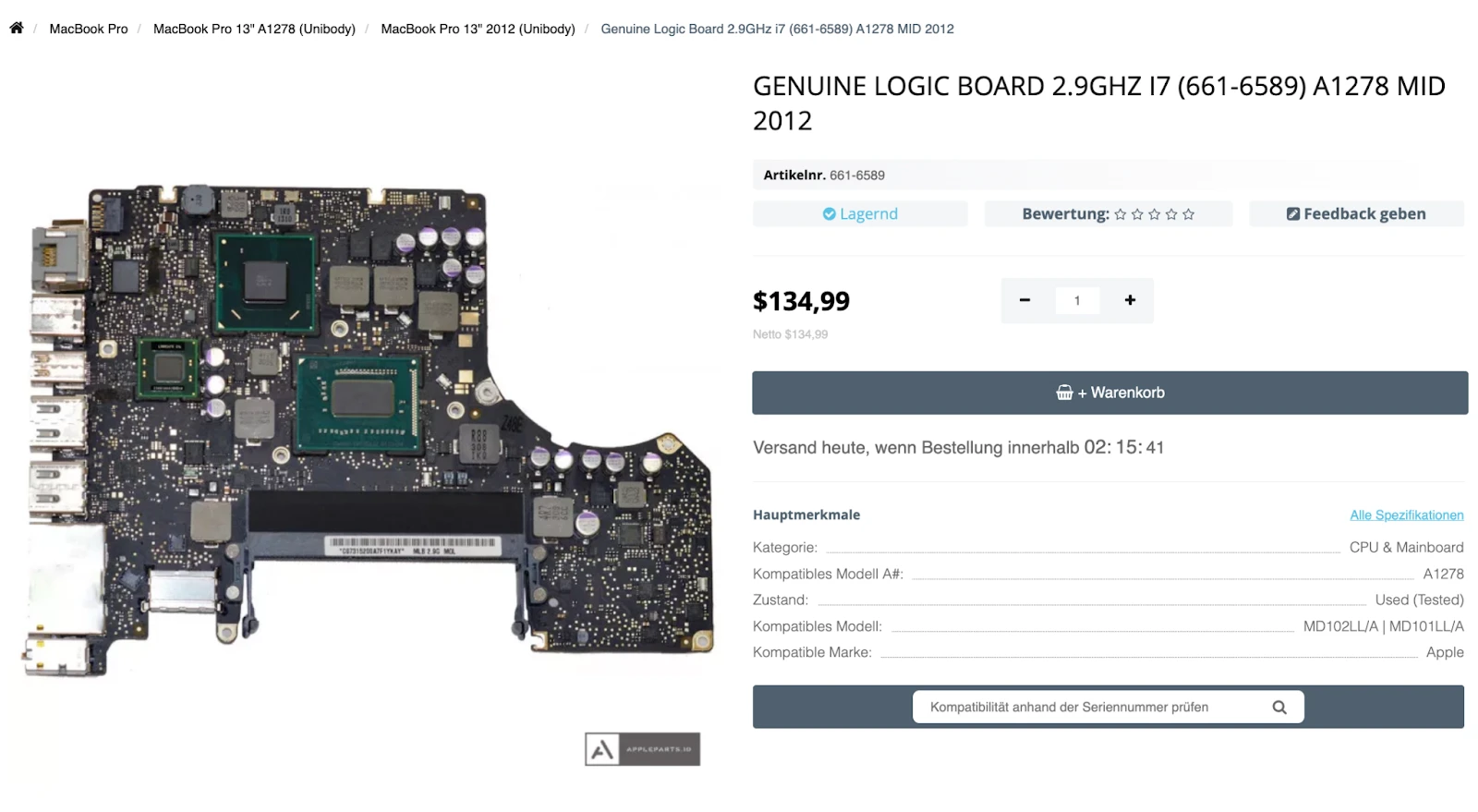 Step 1 - MacBook Pro Unibody Modell A1278 Logik Board austausch
