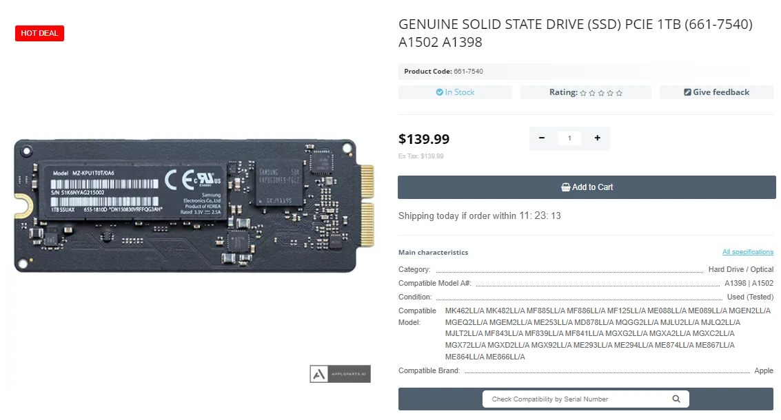 Step 1 - How to replace an SSD in a MacBook Pro 15 Retina Display Mid 2015