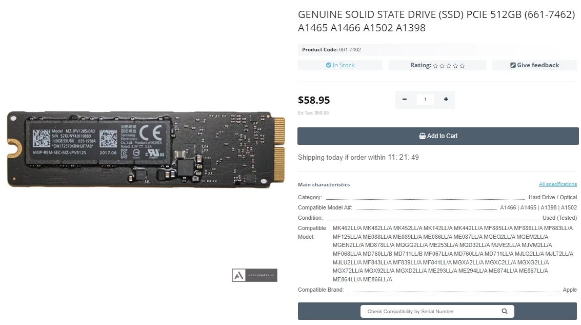 Step 10 - How to replace an SSD in a MacBook Pro 15 Retina Display Mid 2015