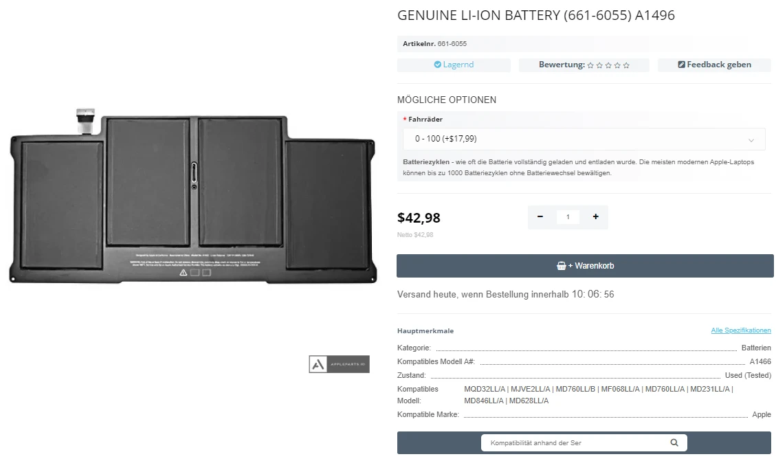 Step 1 - Macbook Air 13 Anfang 2015 Batteriewechsel: Schritt-für-Schritt-Anleitung