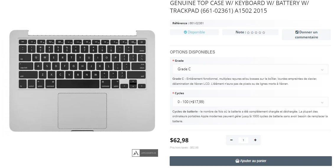 Step 1 - Comment remplacer un clavier sur un MacBook Pro: un guide pour A1502 13"