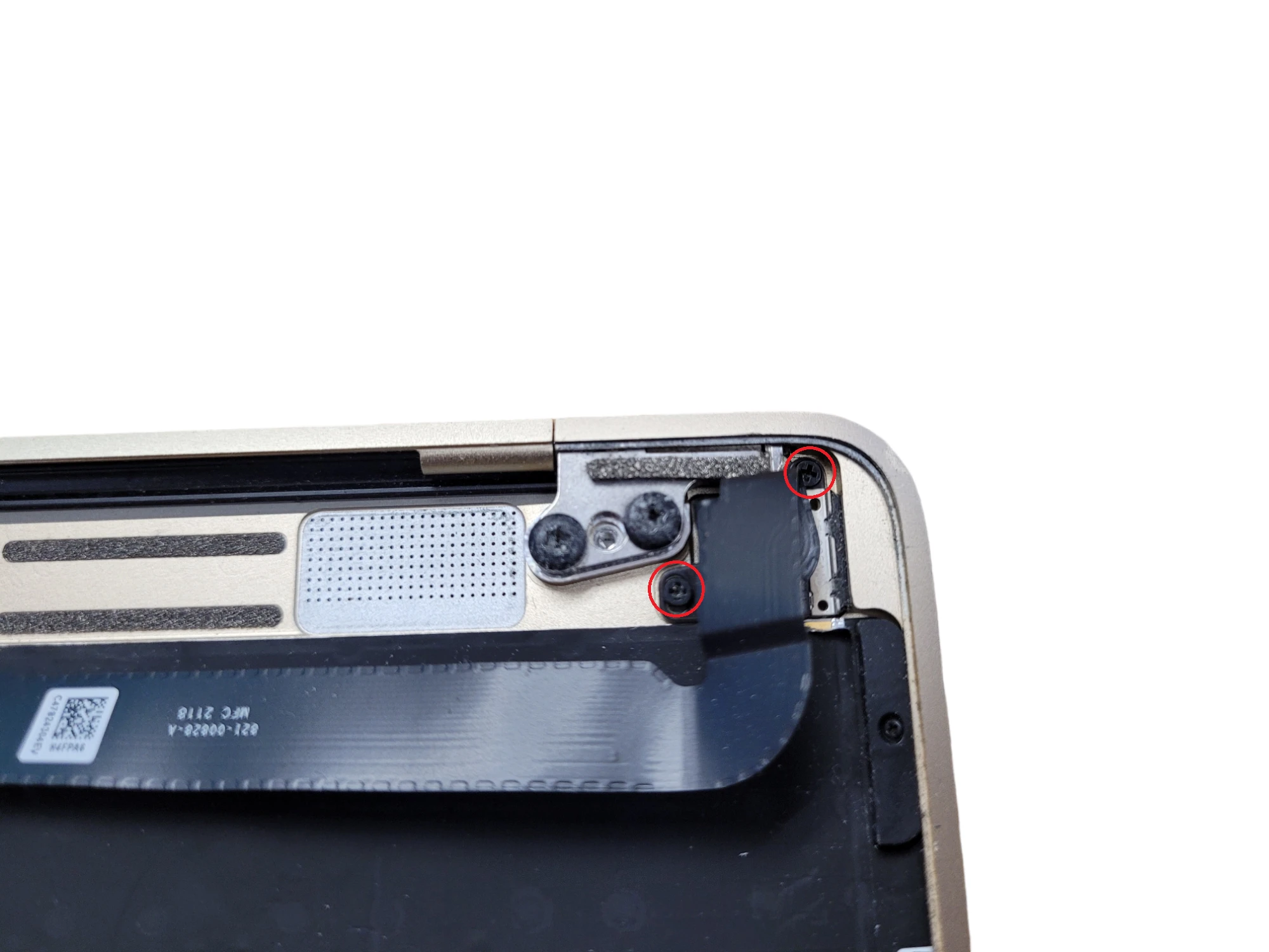Step 23 - MacBook A1534 Keyboard (Upper Case) Replacement