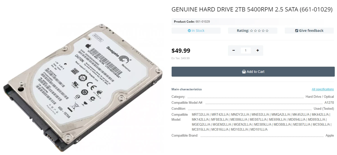Step 1 - Easy-to-Use Guide to MacBook Pro Hard Drive Replacement