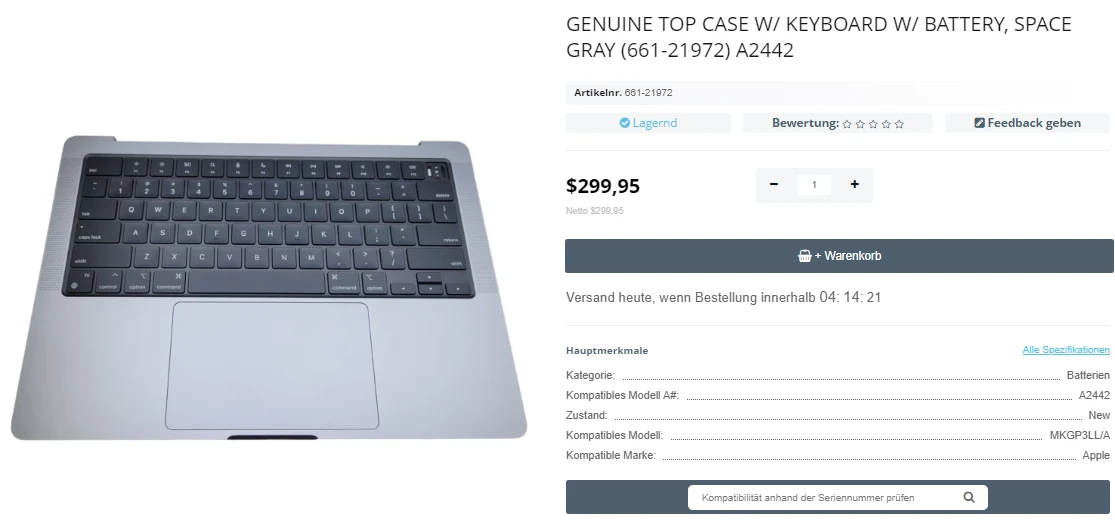 Step 1 - Probleme mit Macbooks, die zu Reparaturen führen