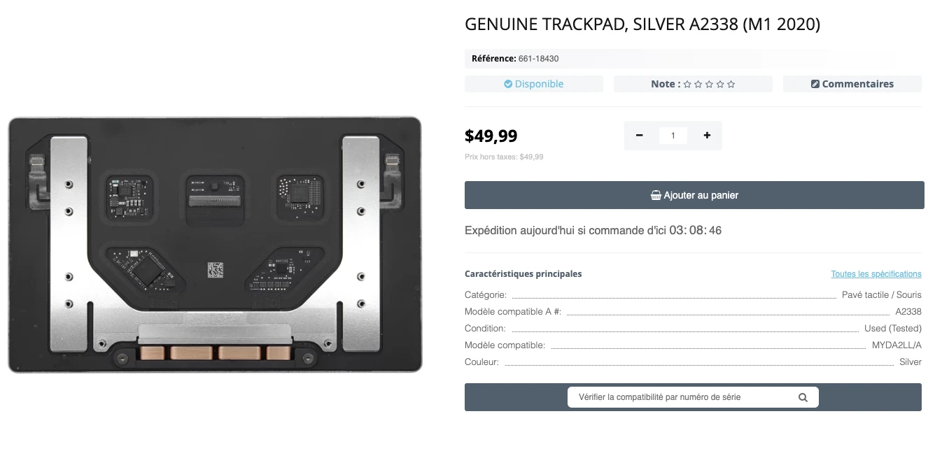 Step 1 - Quand le trackpad du MacBook ne clique plus ou est bloqué