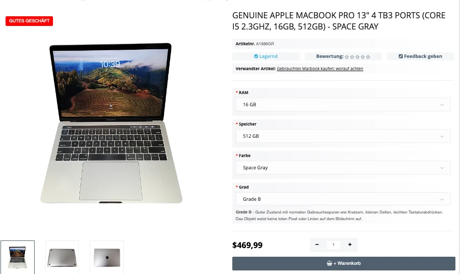 Step 1 - Was tun, wenn Ihr MacBook dein system hat keinen programmspeicher mehr