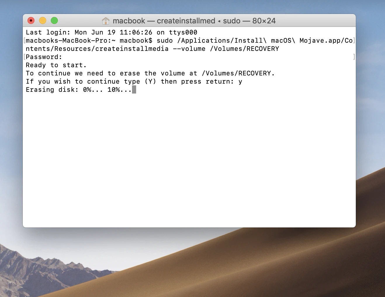 Step 4 - Create bootable USB Mac: easy way