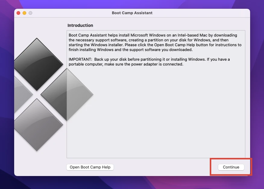 Step 2 - So installieren Sie Windows auf Ihrem Mac