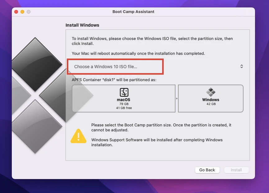 Step 3 - So installieren Sie Windows auf Ihrem Mac