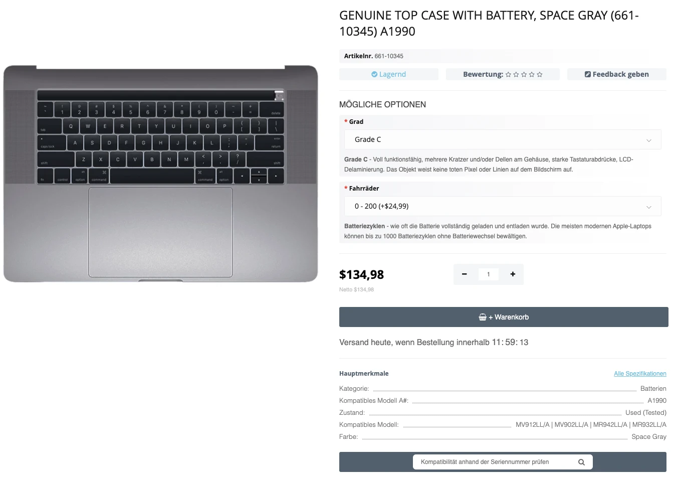 Step 1 - MacBook Pro 15" Touch Bar austauschen: Schritt-für-Schritt-Anleitung (Video)